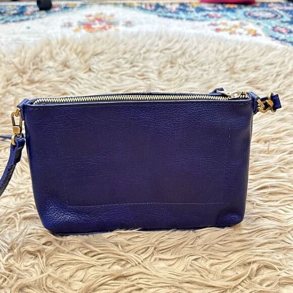 Portland leather goods poppy bag in cobalt - Picture 10 of 14